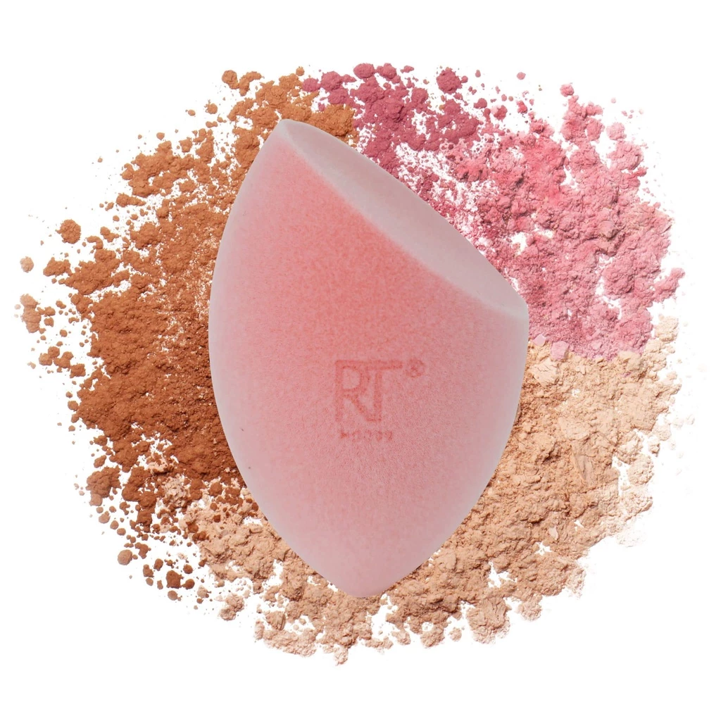 Set 2 Bông Mút Nền và Phủ Màu Hồng RT Real Techniques Miracle Powder Sponge For Liquid + Powder mask 04157